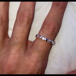 Silver Heart Stacking Ring